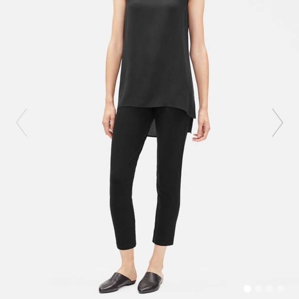 Eileen Fisher Crepe Slim Ankle Pant